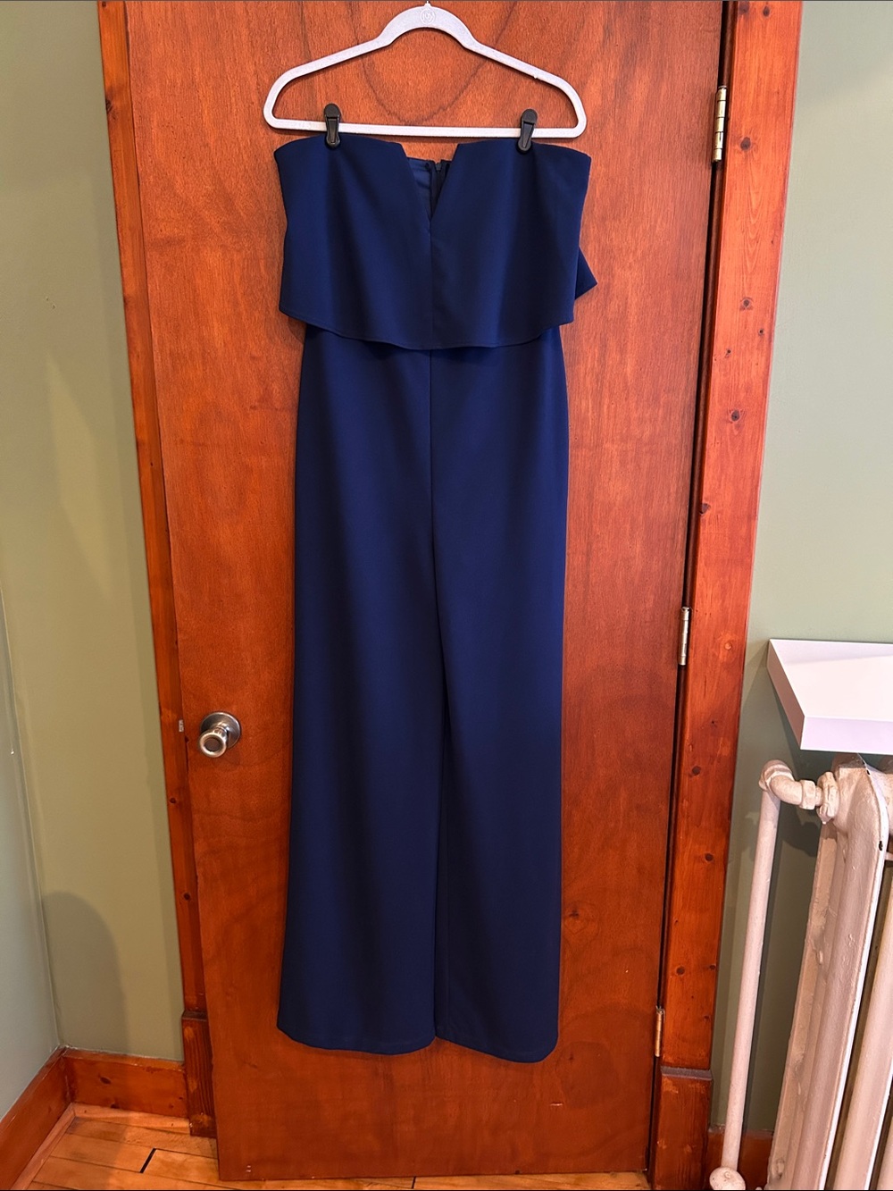 Lulus strapless jumpsuit long inseam size XL